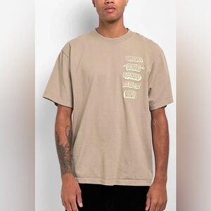 Zumiez Empyre Stacked Logo Natural T-Shirt Size Small